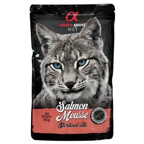 Alpha Spirit Salmon Mousee Sterilised Cats