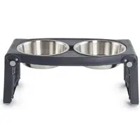 Dexas Adjustable Height Double Pet Feeder