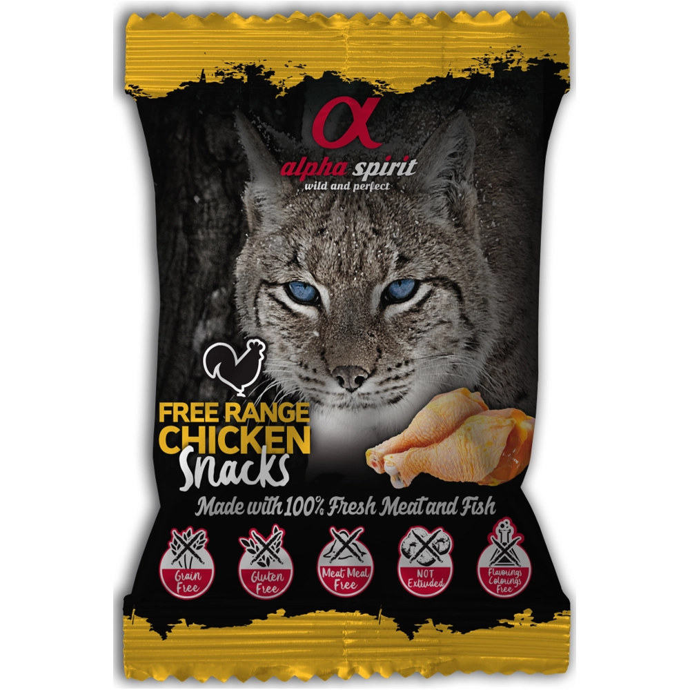 Alpha Spirit Free Range Chicken Snacks for Cats 