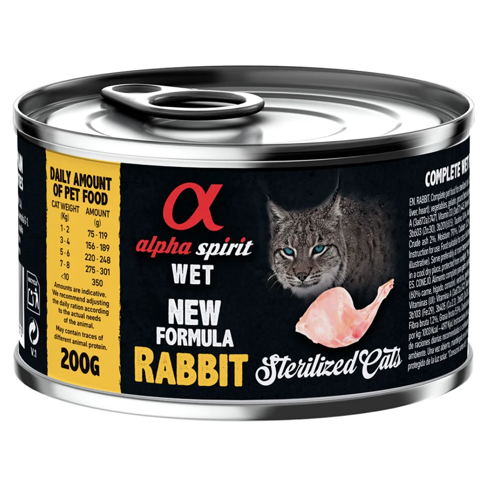 Alpha Spirit Rabbit Sterilized Cat  