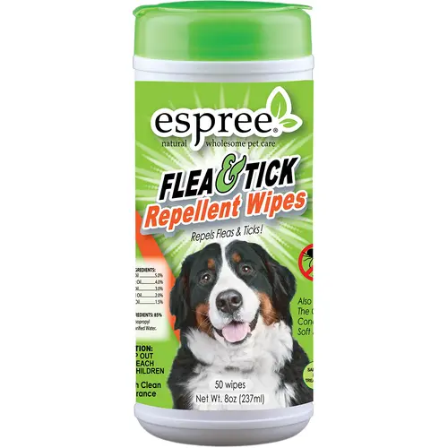 Espree Flea & Tick Oat Repellent Wipes