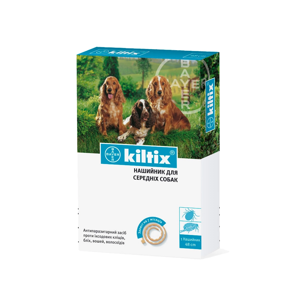 Bayer Kiltix для средних собак 48 см 