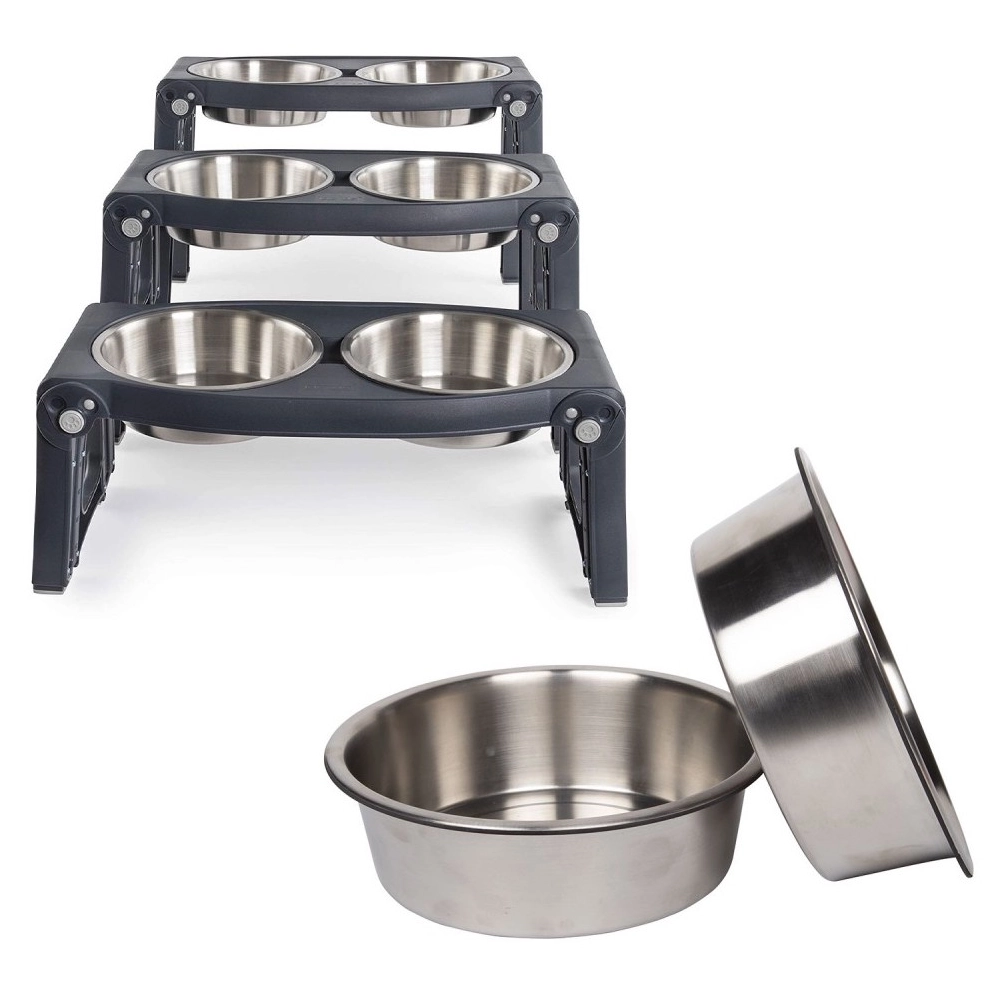 Dexas Stainless Steel Replacement Bowls for Elevated, Collapsible Feeders  - фото 4