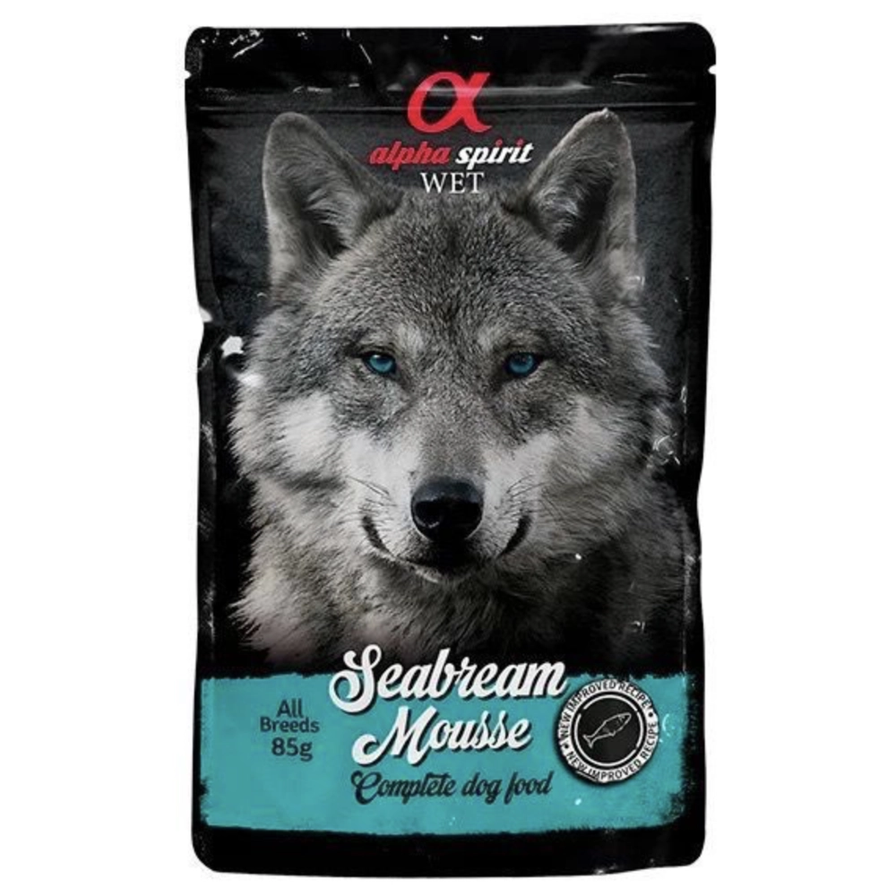 Alpha Spirit SeaBream Mousse Complete Dog Food 