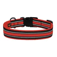 Bronzedog Mesh Ошейник для собак Красный 