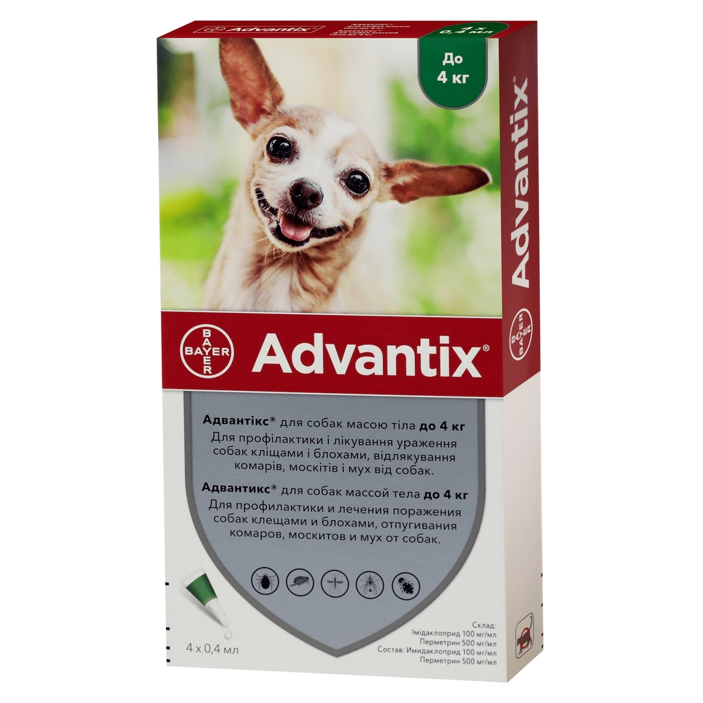 Elanco Advantix для собак весом до 4 кг  - фото 2
