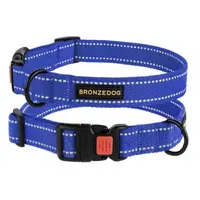 BronzeDog Брезент Ошейник для собак Васильковый  - фото 3