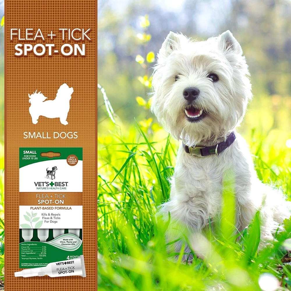 Vet's Best Flea & Tick Spot-On Tubes Small  - фото 2