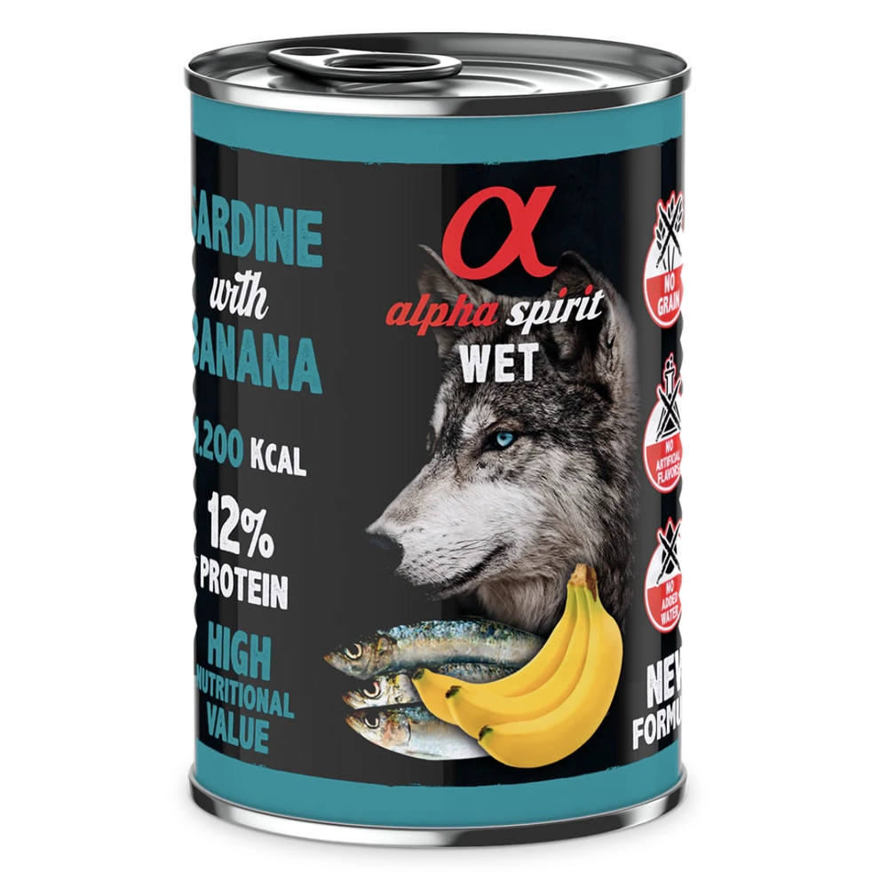 Alpha Spirit WET Sardine with Banana 