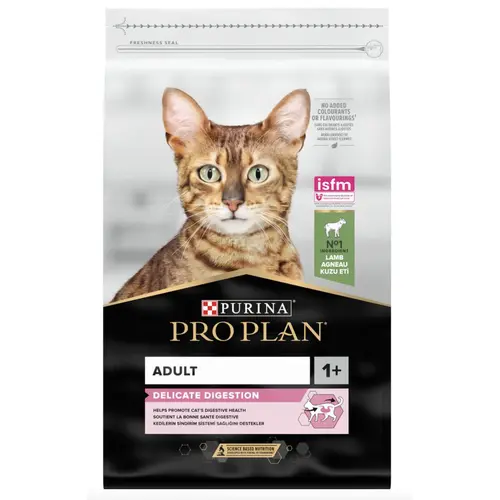 Pro Plan Delicate Для кошек с чувствительным пищеварением с ягненком