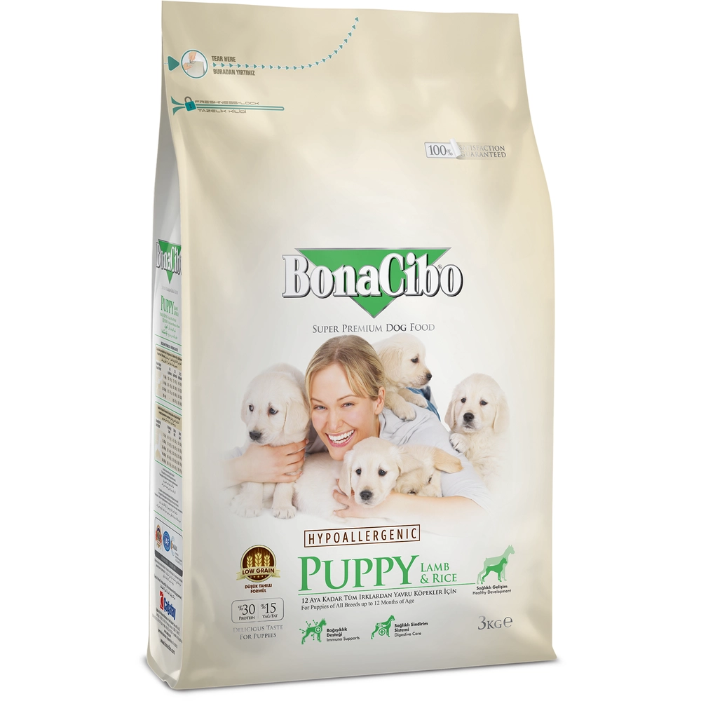 BonaCibo Puppy Lamb & Rice 
