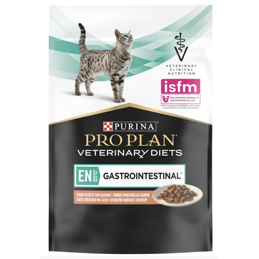 Pro Plan Veterinary Diets EN Болезни ЖКТ кусочки в подливе с лососем 