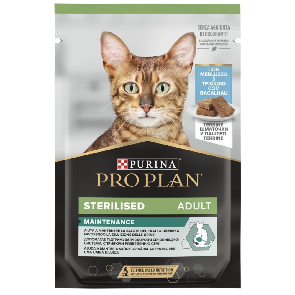 Pro Plan Sterilised Nutrisavour Мусс с треской 