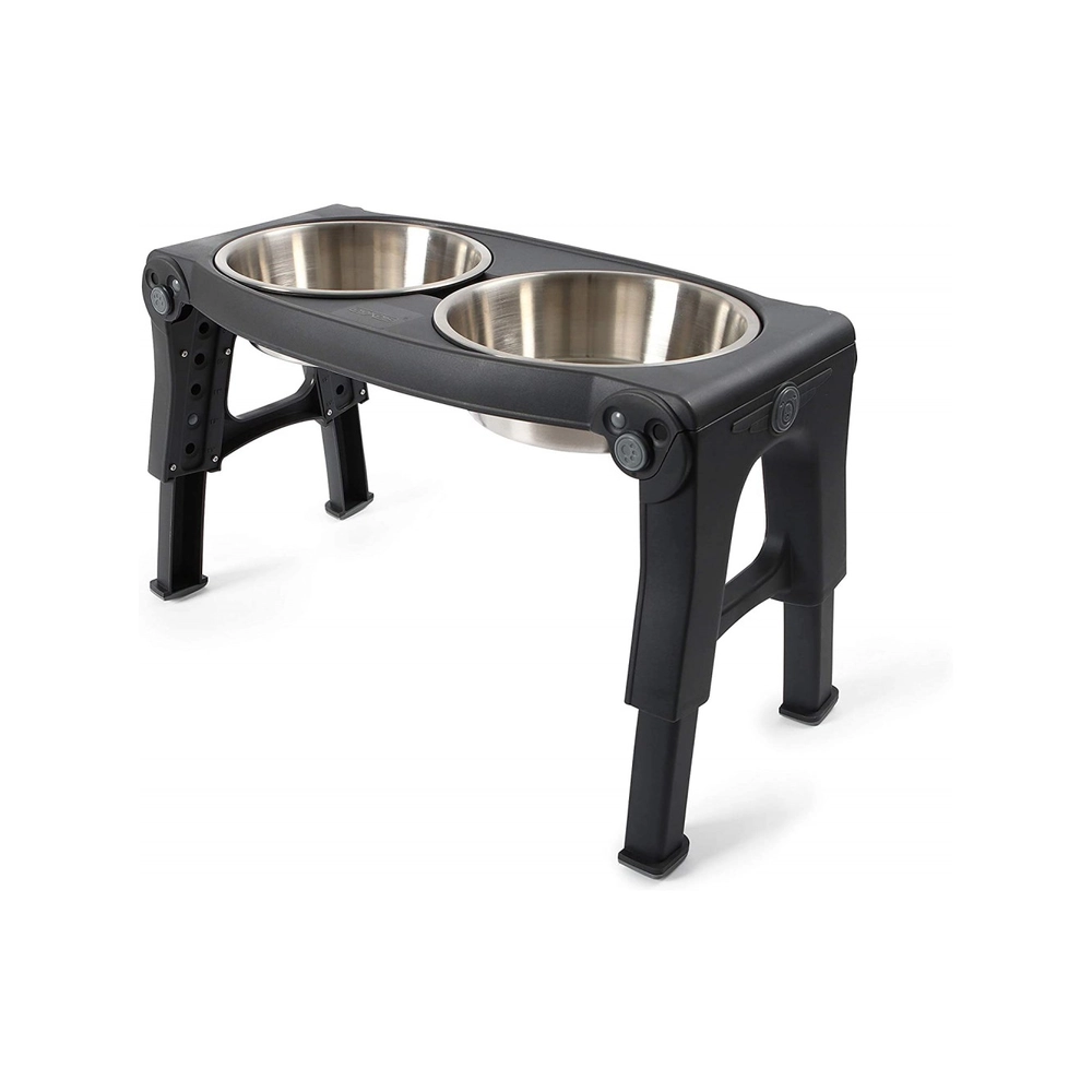 Dexas Adjustable Height Double Pet Feeder  - фото 2