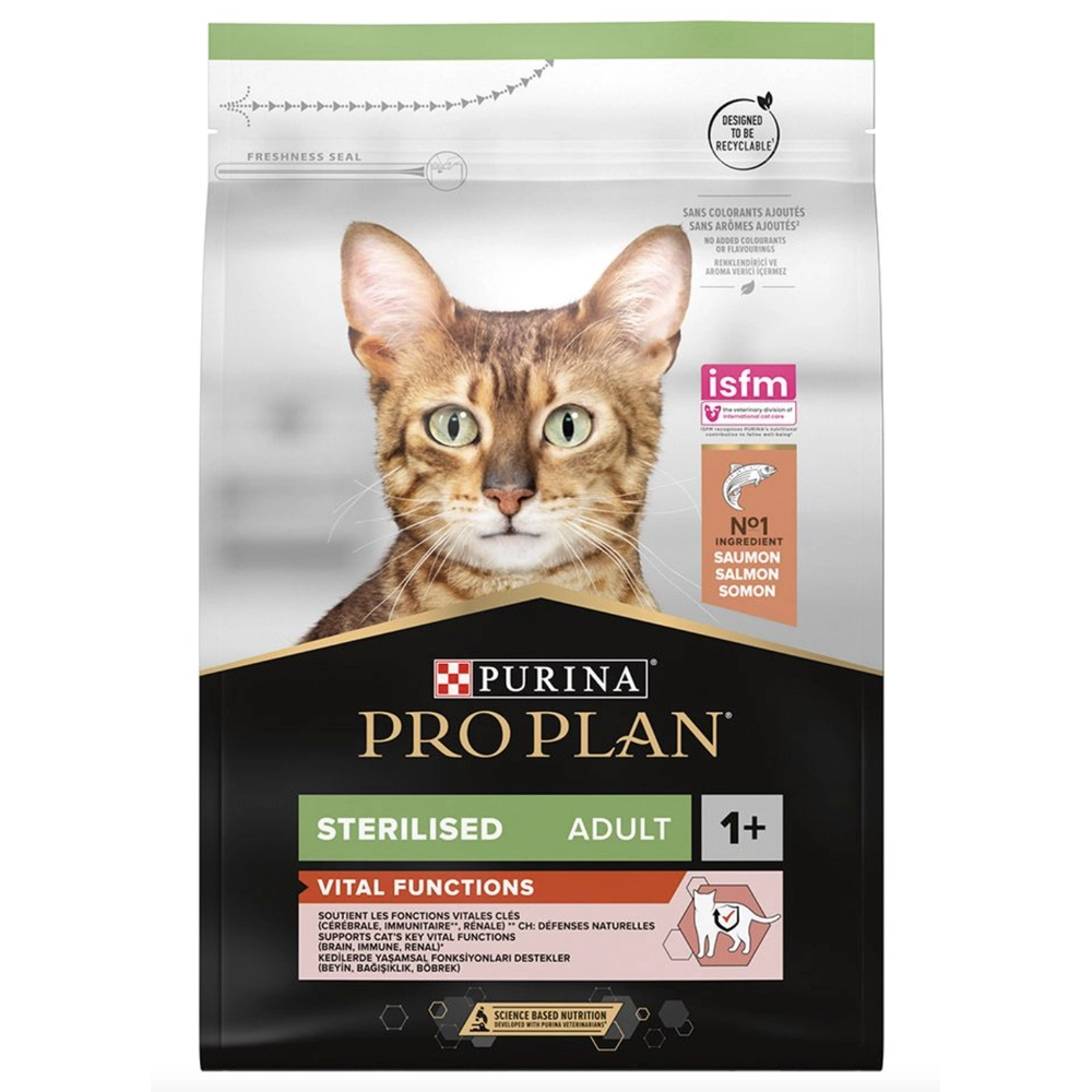 Pro Plan Sterilised Vital Function Для стерилизованных кошек с лососем  - фото 4
