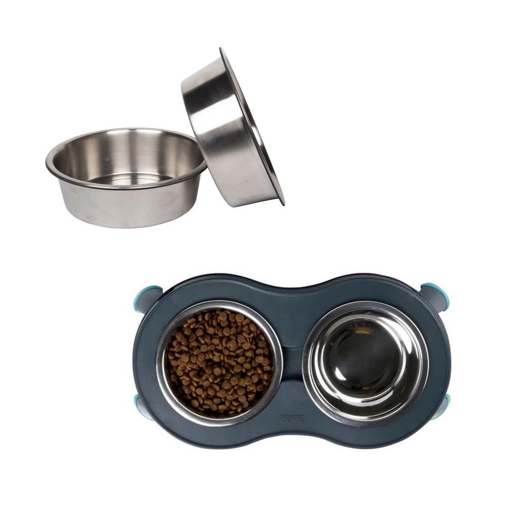 Dexas Stainless Steel Replacement Bowls for Elevated, Collapsible Feeders  - фото 2