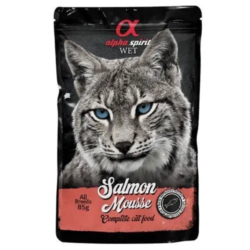 Alpha Spirit Salmon Mousee Complete Cat Food