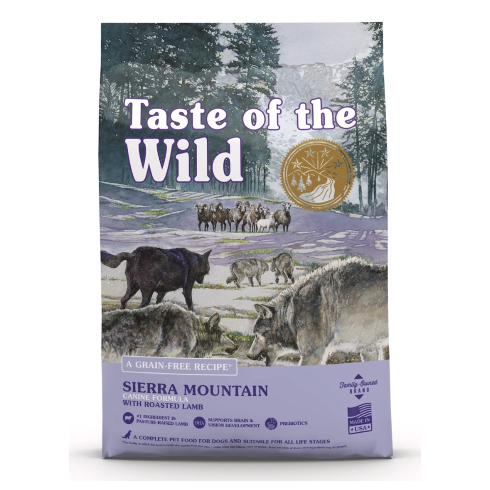 Taste of the Wild Sierra Mountain Canine Formula with roasted lamb 