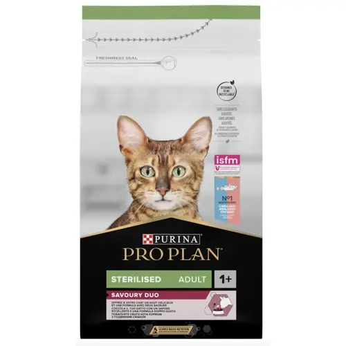 Pro Plan Sterilised Duo Для стерилизованных кошек с треской и форелью