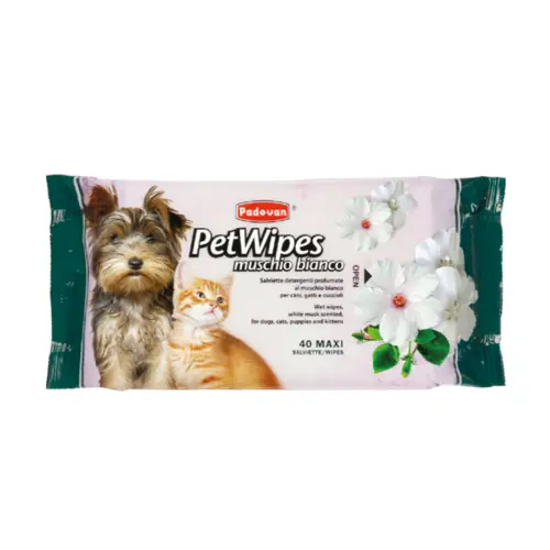 Padovan Pet Wipes Muschio Bianco