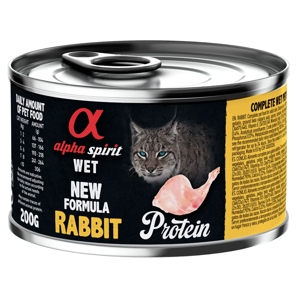 Alpha Spirit Rabbit for Adult Cats 