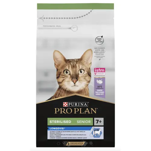Pro Plan Sterilised Senior 7+ Для стерилизованных кошек с индейкой