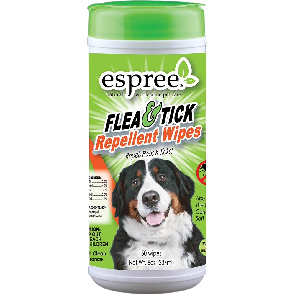 Espree Flea & Tick Oat Repellent Wipes 