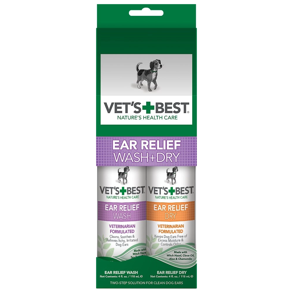 Vet's Best Ear Relief Wash + Dry 