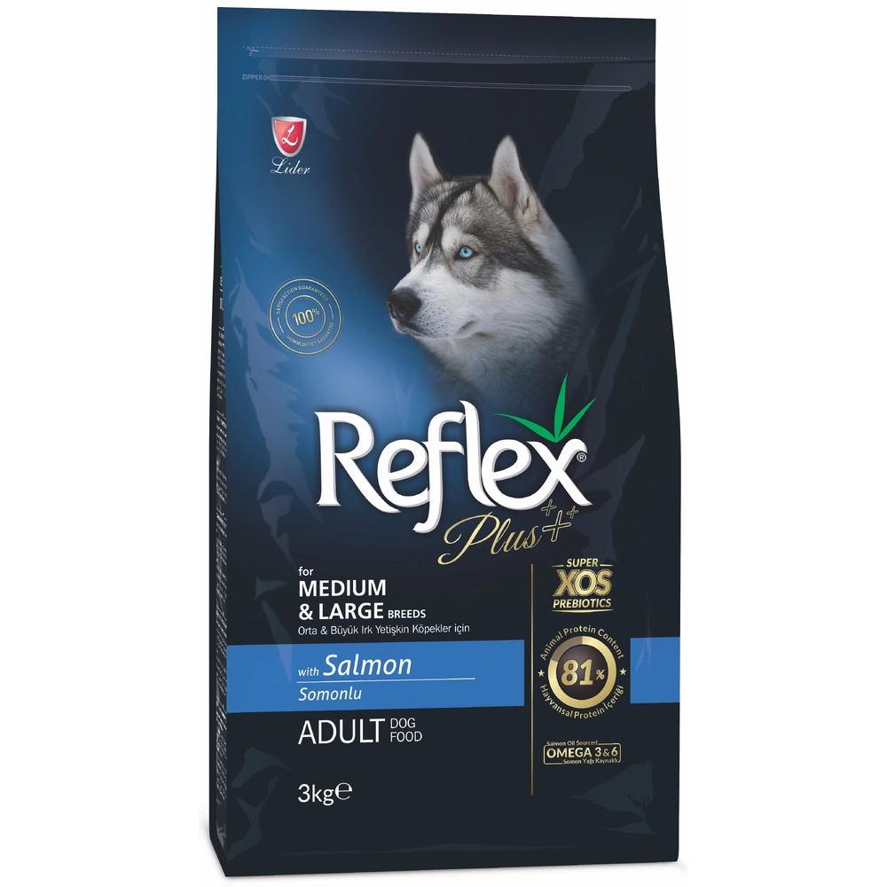 Reflex Plus Adult Medium & Large Breeds Salmon 