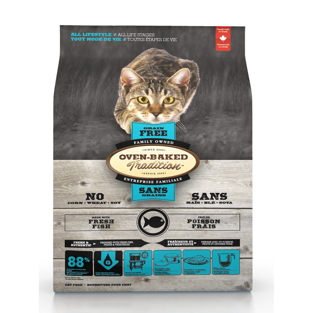 Oven-Baked Tradition Grain-Free Cat з рибою 
