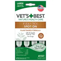 Vet's Best Flea & Tick Spot-On Tubes Large