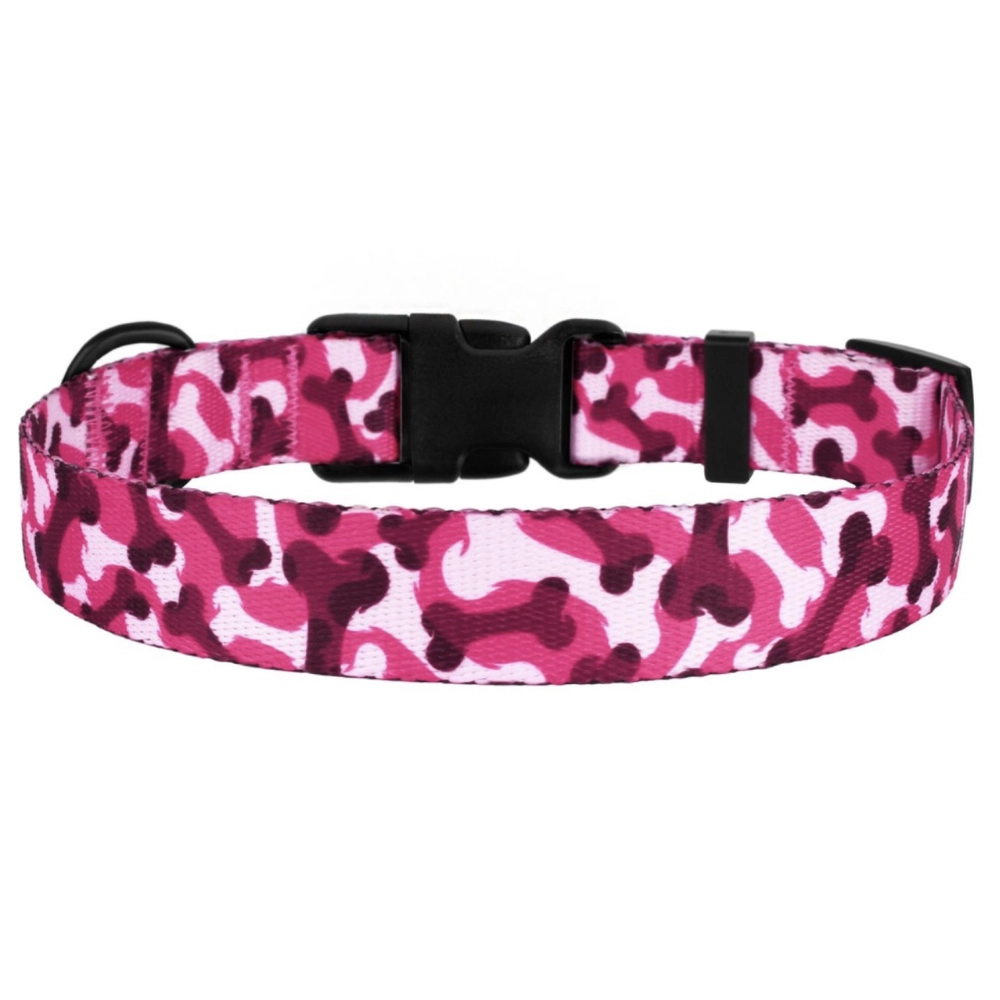 BronzeDog Urban Ошейник Косточка для собак Розовый 