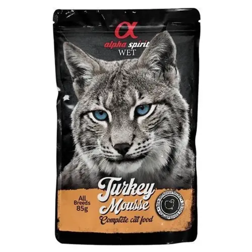 Alpha Spirit Turkey Mousse Complete Cat Food