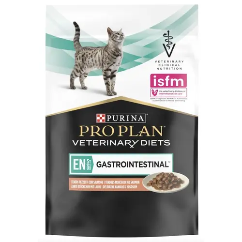 Pro Plan Veterinary Diets EN Хвороби ШКТ шматочки в підливі з лососем