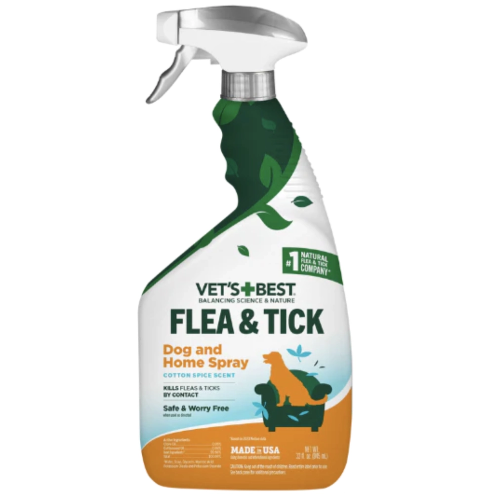 Vet's Best Flea & Tick Home Spray For Dog Cottonspice 