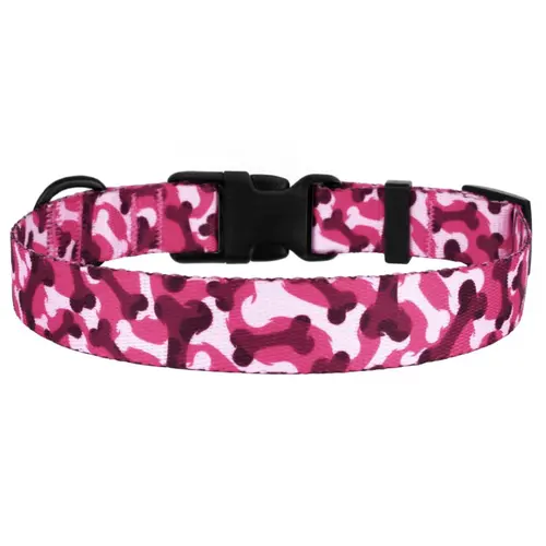 BronzeDog Urban Ошейник Косточка для собак Розовый
