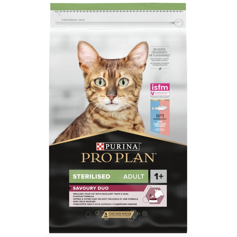 Pro Plan Sterilised Duo Для стерилизованных кошек с треской и форелью  - фото 3