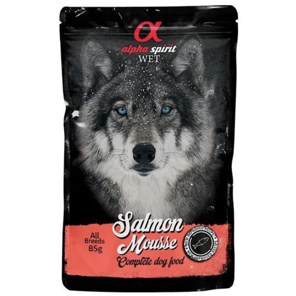 Alpha Spirit Salmon Mousse Complete Dog Food 