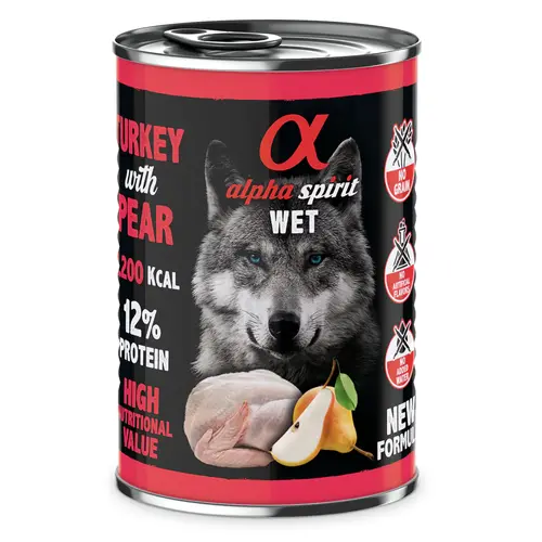 Alpha Spirit WET Turkey with Pear