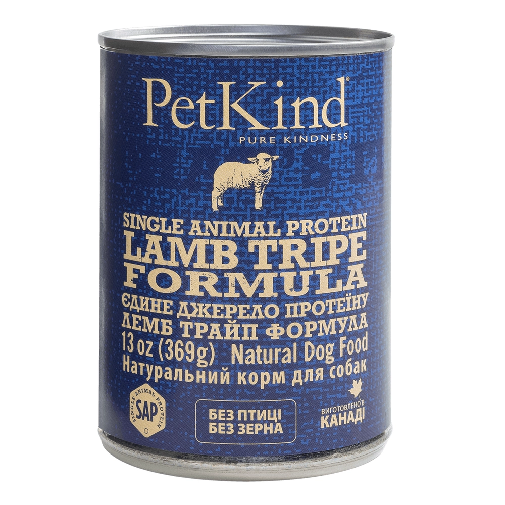 PetKind Lamb Tripe Single Animal Protein Formula 