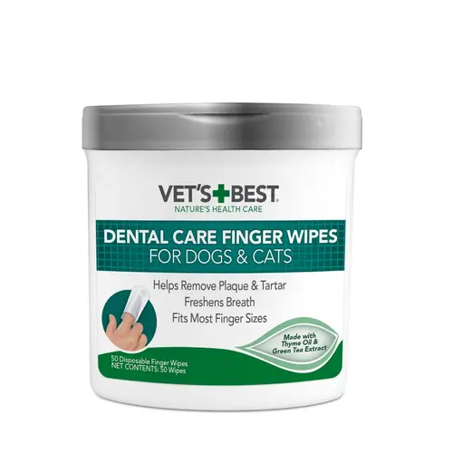 Vet's Best Dental Care Finger Wipes