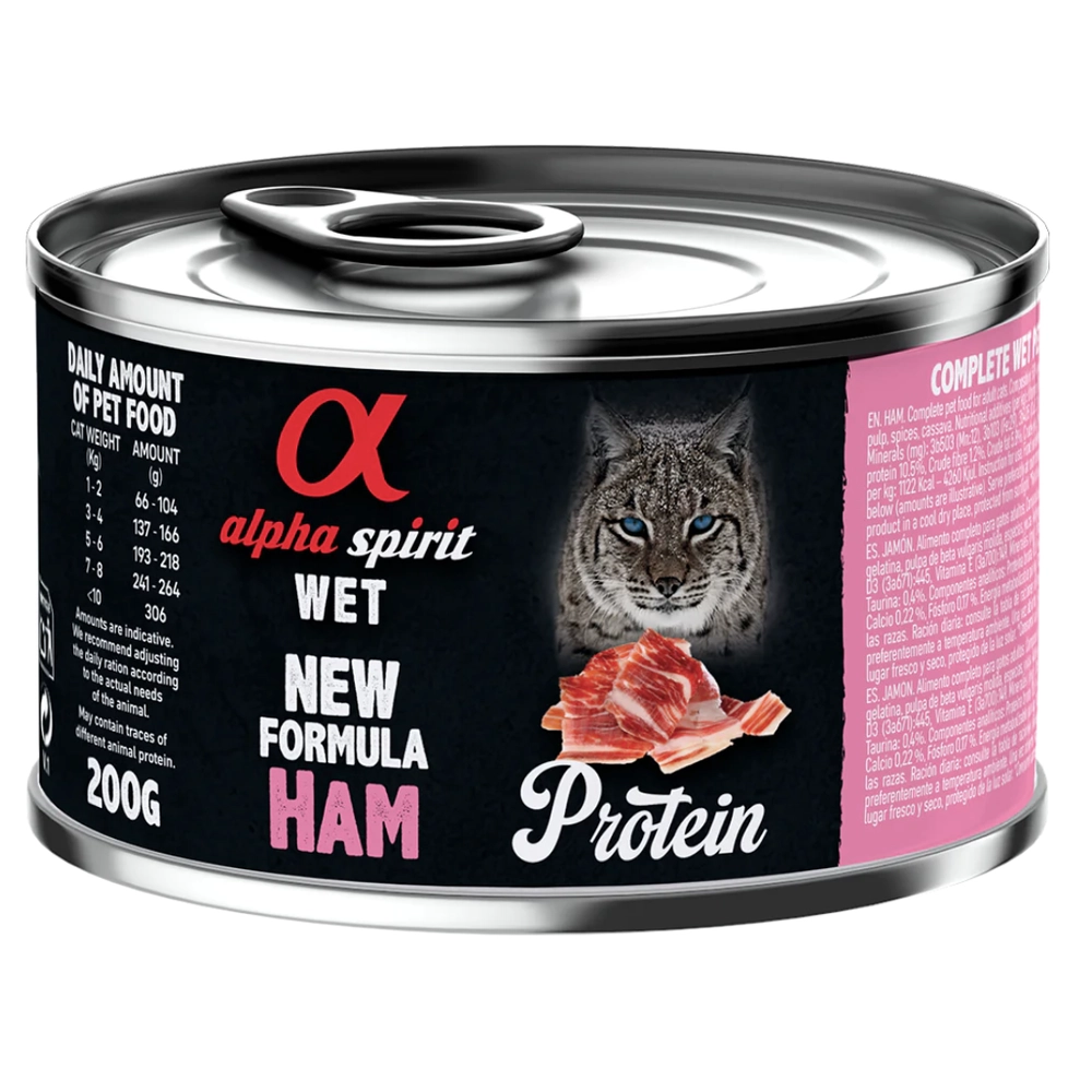 Alpha Spirit Ham for Adult Cats 