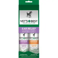 Vet's Best Ear Relief Wash + Dry 