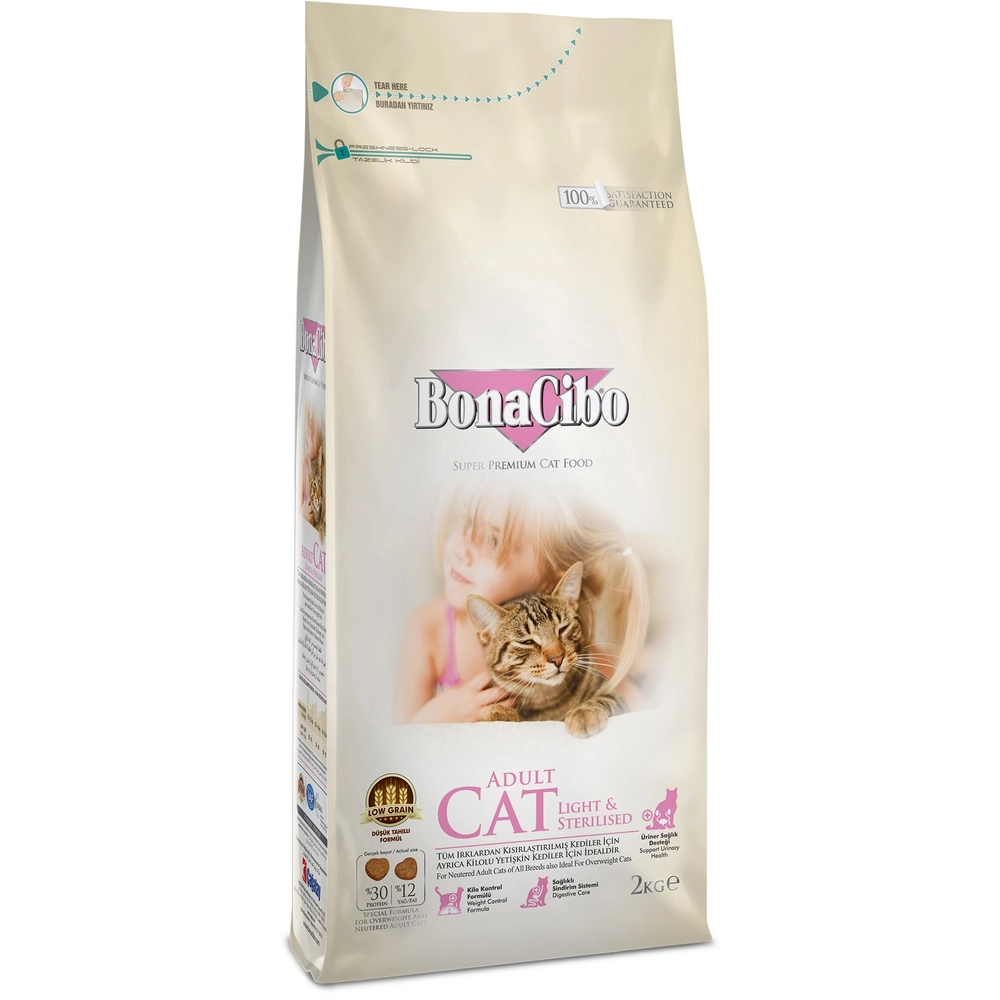 BonaCibo Adult Cat Light & Sterilised 