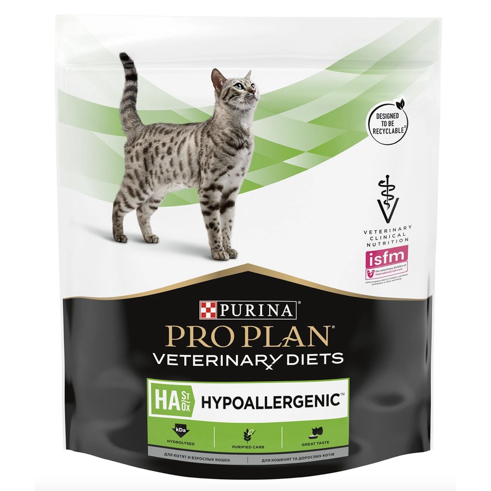 Pro Plan Veterinary Diets HA HYPOALLERGENIC Пищевые аллергии 