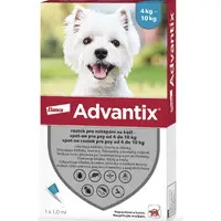 Elanco Advantix для собак вагою від 4 до 10 кг