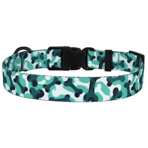BronzeDog Urban Ошейник Косточка для собак Бирюзовый