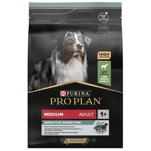 Pro Plan Medium Sensitive Digestion Для собак средних пород с ягненком