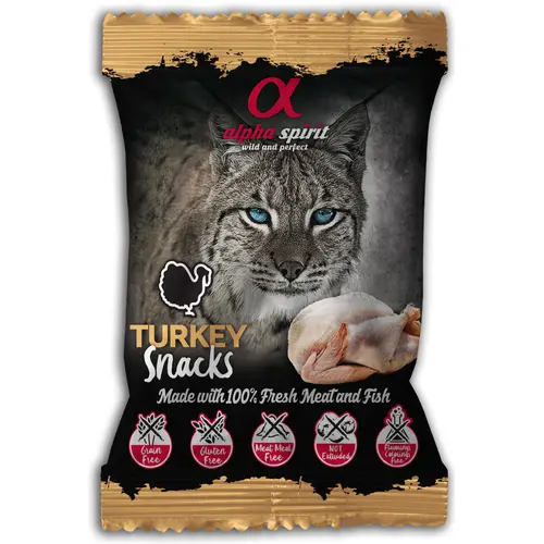 Alpha Spirit Turkey Snacks for Cats