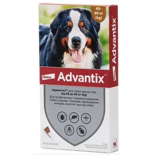Elanco Advantix для собак вагою від 40 до 60 кг